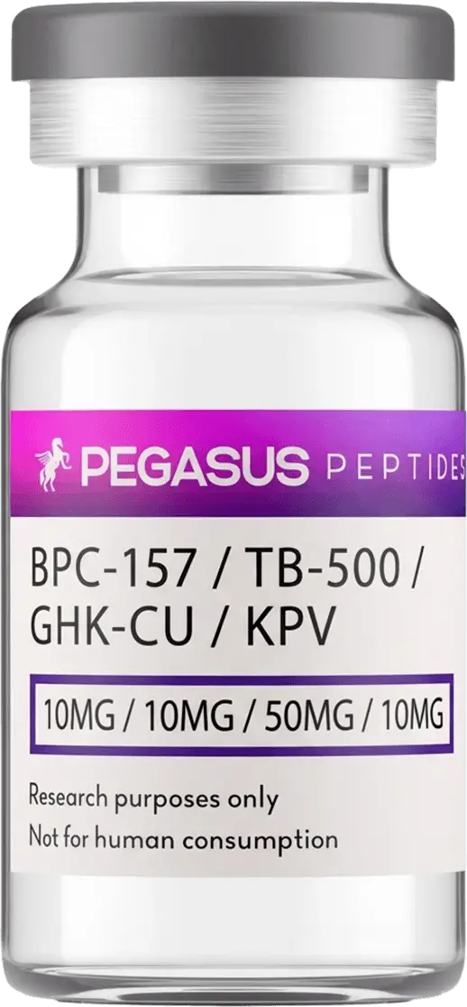 Pegasus Peptides KLOW BPC-157, TB-500, GHK-Cu, KPV